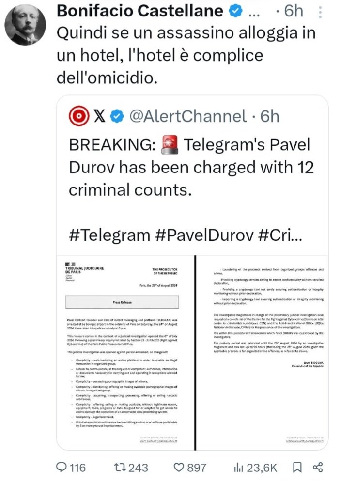 Telegram CEO Durov reactions