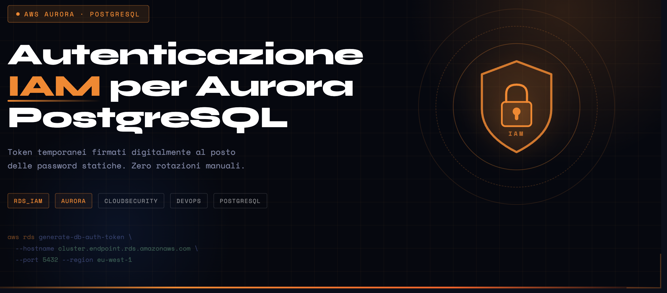 Aurora PostgreSQL authentication with AWS IAM
